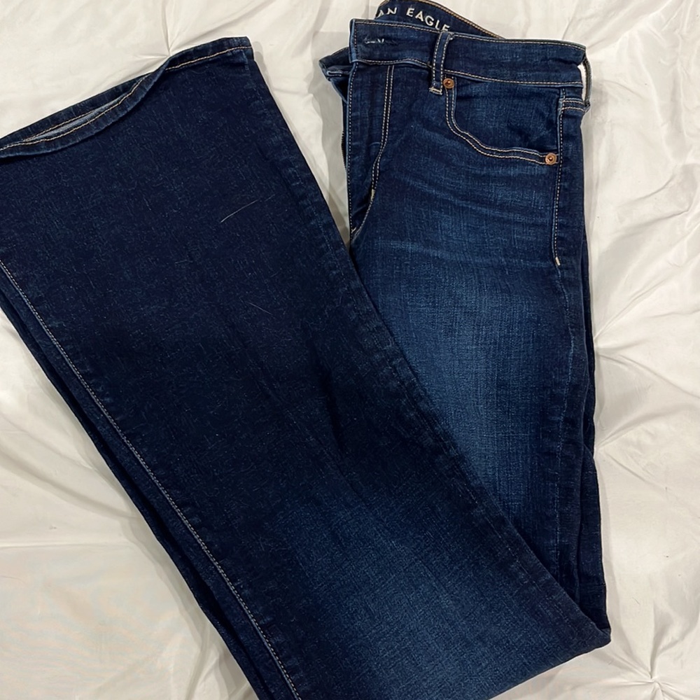 American eagle super high rise flair